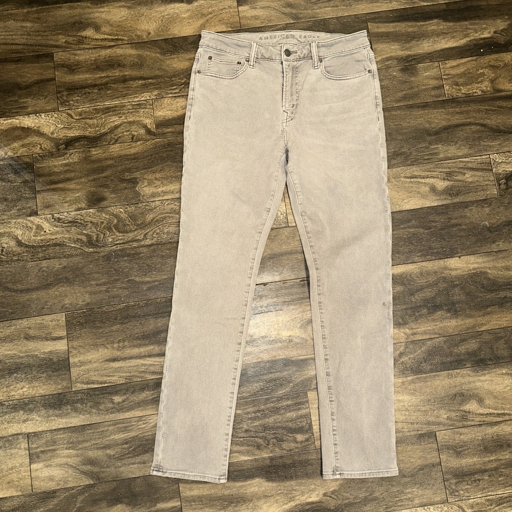 American Eagle Jeans Slim Faded Grey Wash Denim Men's Size 33x32 Classic Fit